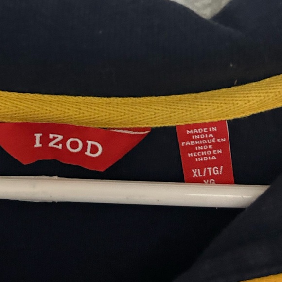 IZOD 1/4 Zip Logo Elbow Patch XL Sweater. - Picture 7 of 8